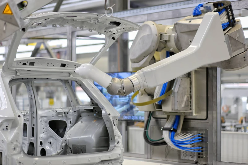 Los robots de pintura EcoRP de Dürr pintarán en el futuro las carrocerías de Volkswagen en Puebla. Foto: Dürr